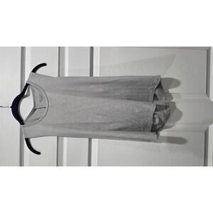 Athleta Light Gray Sleeveless Workout Tank Top - Size Large